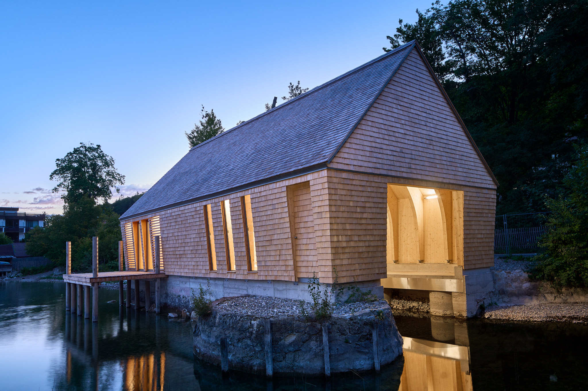 59_Eder-Holzbau_Projekt_Bootshaus in Berg, Starnberger See