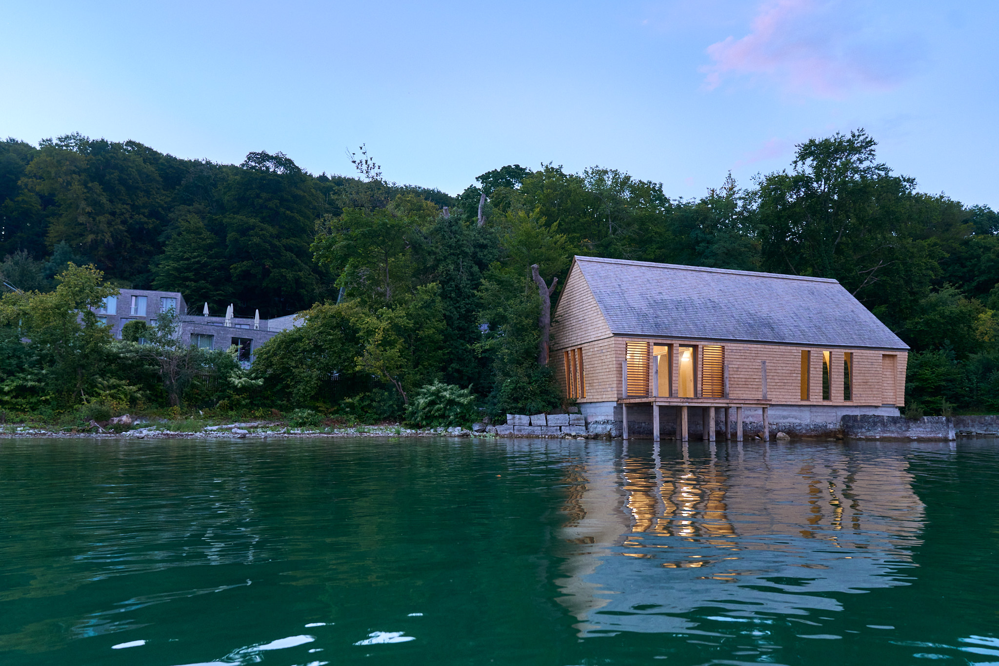 61_Eder-Holzbau_Projekt_Bootshaus in Berg, Starnberger See