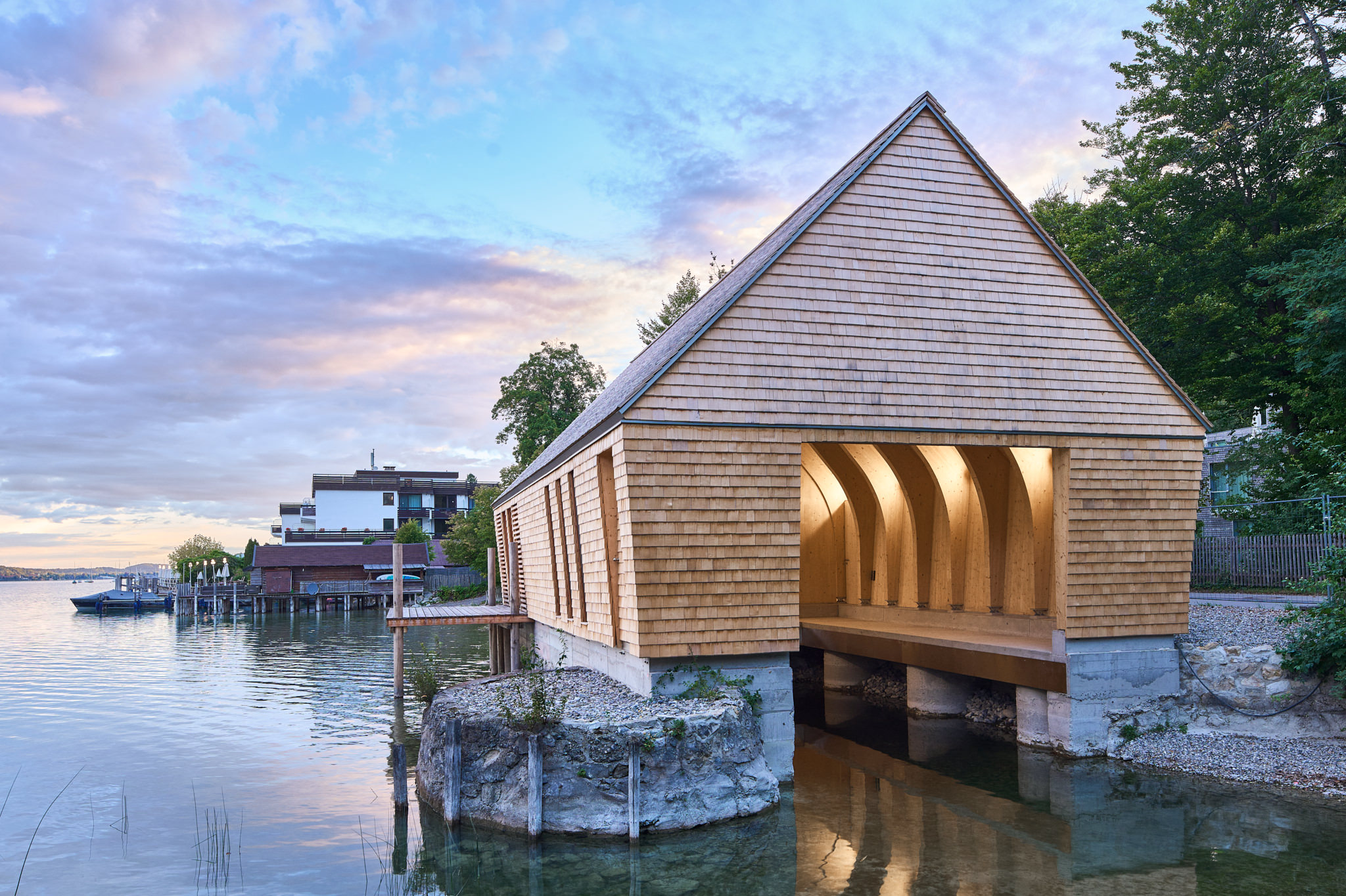 66_Eder-Holzbau_Projekt_Bootshaus in Berg, Starnberger See