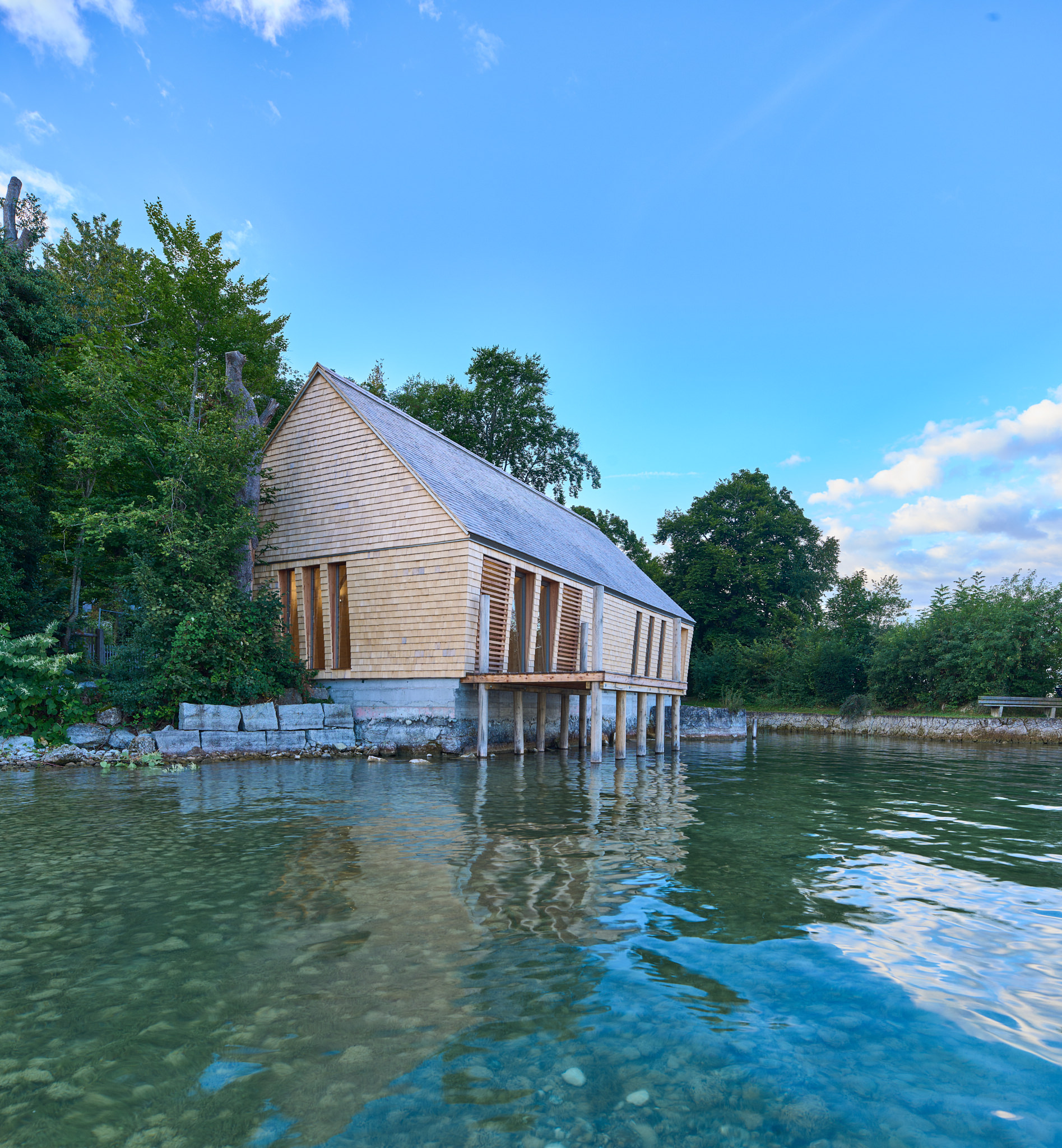 69_Eder-Holzbau_Projekt_Bootshaus in Berg, Starnberger See