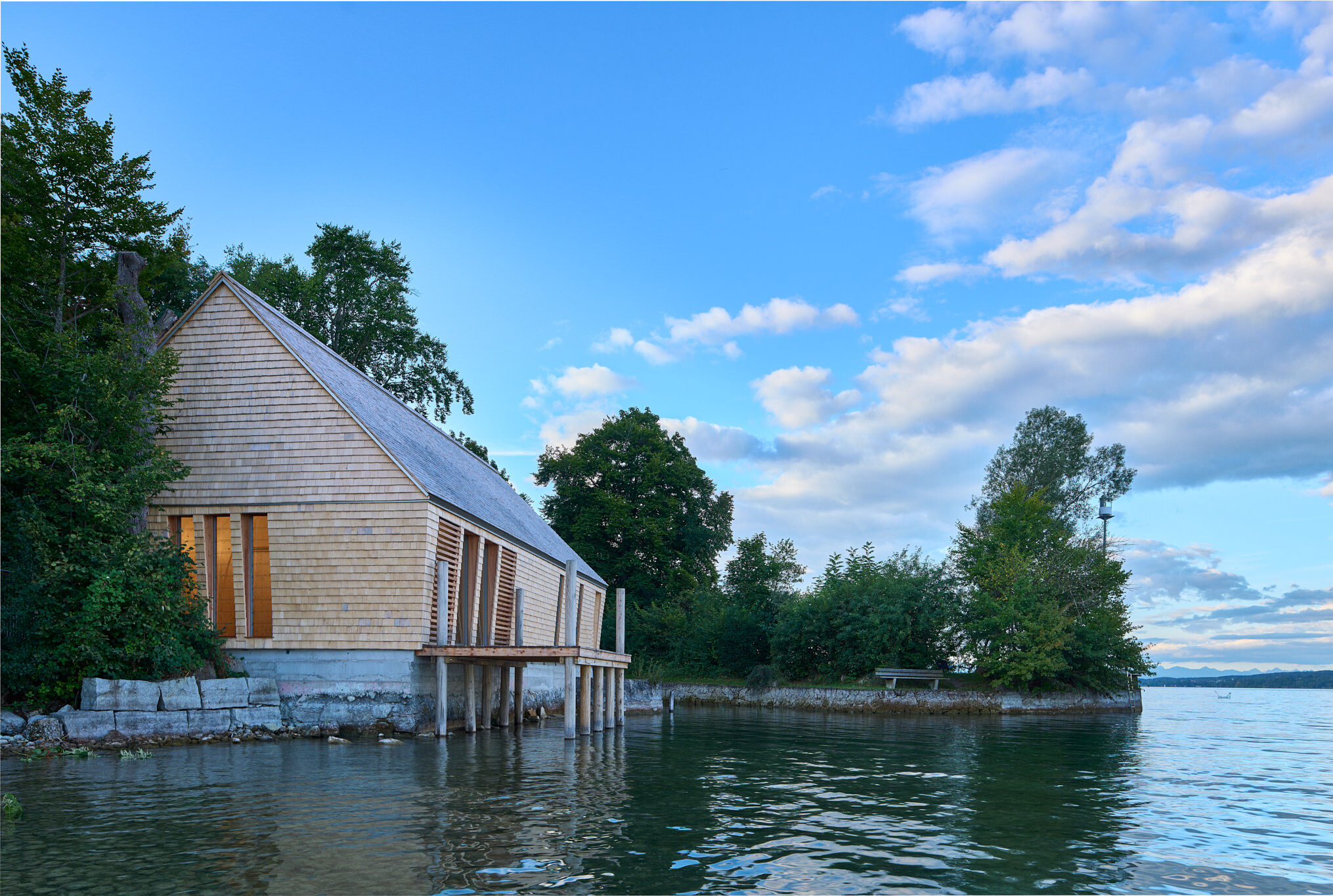 71_Eder-Holzbau_Projekt_Bootshaus in Berg, Starnberger See